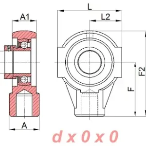 Tani Zespół z oprawą żeliwną ESEHE.204 SNR